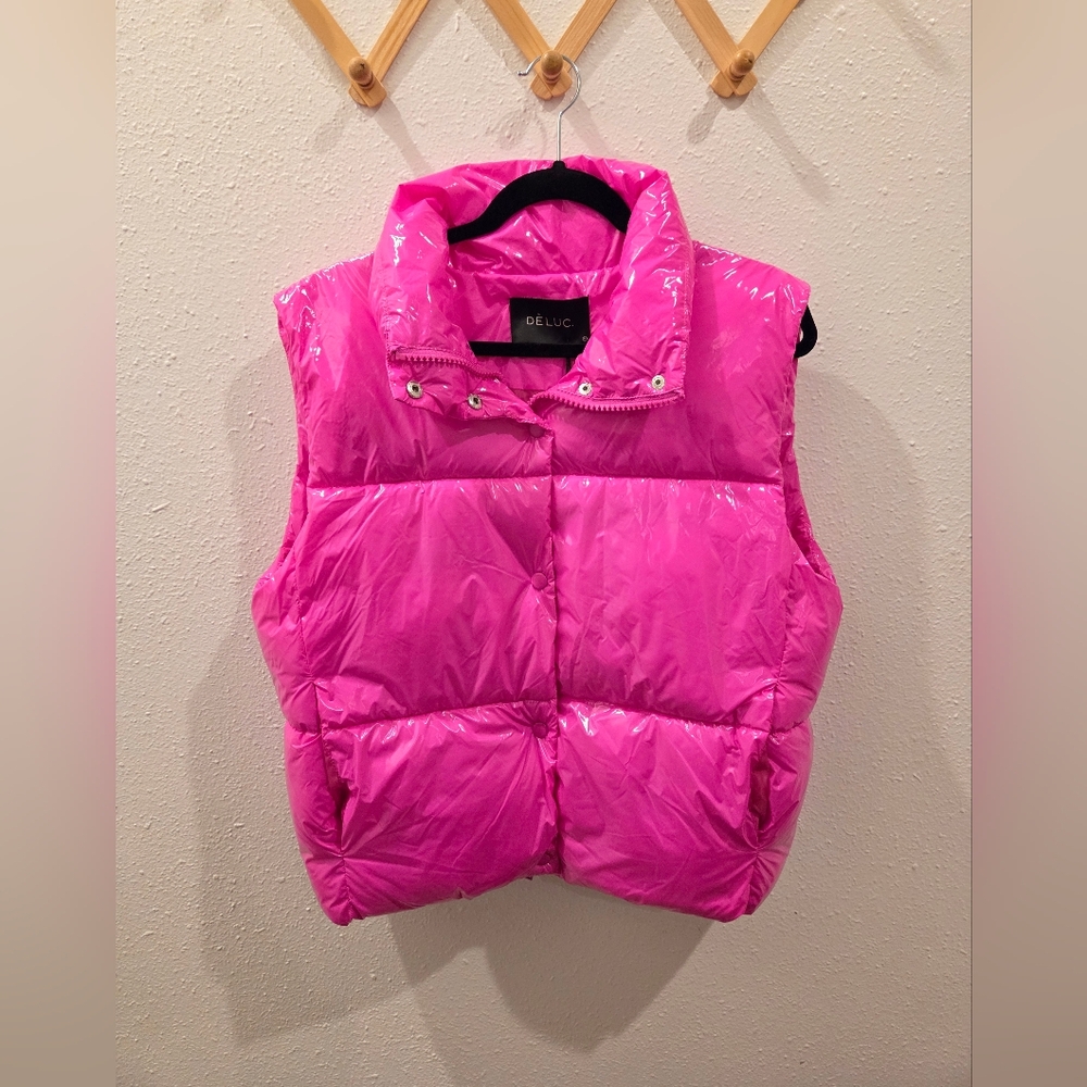 Dèluc Pink Puffer Vest NWT